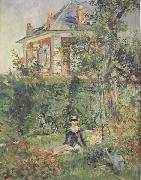 Edouard Manet Un coin du jardin de Bellevue (mk40) oil on canvas